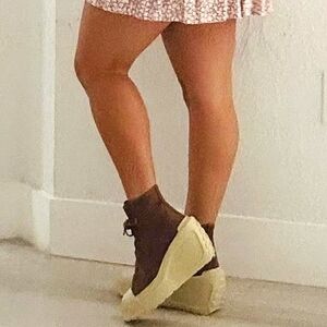 Converse SQUARED Chuck 70 De Luxe Lug Wedge Coffee Break/Ortholite Cushioning